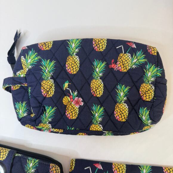 Vera Bradley Toucan Party Cosmetic Case, Turn Lock Wallet, Checkbook Cover Lot - Picture 2 of 13